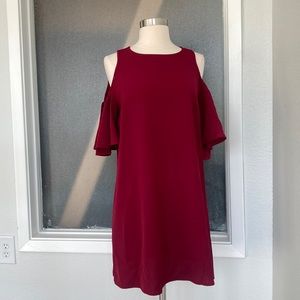 Butterfly short sleeve shift dress